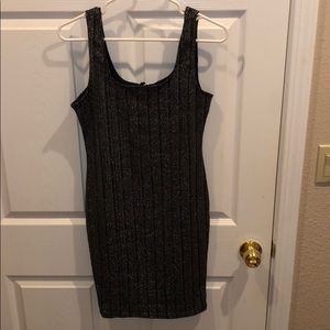 sparkly body con dress